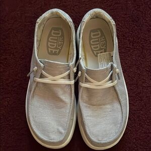 Hey Dude Gray Casual Loafers with Moccasin Design